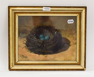 Lot 1054 - H H Birdsall, 'Thrustle Nest', oil, signed and dated 1905, 23cm by 30cm