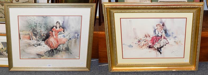 Lot 1061 - A pair of reproduction prints after Gordon King (2)