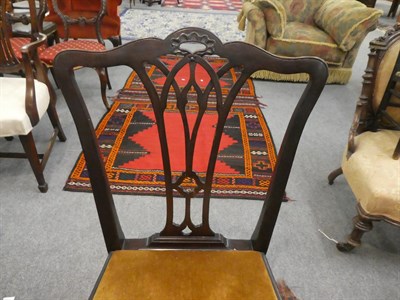 Lot 1145 - A Georgian mahogany D-end twin-pillar dining table with additional leaf, 117cm by 173cm (open)...