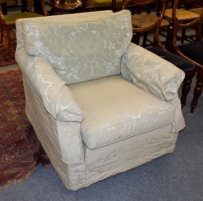 Lot 1186 - An upholstered armchair, 84cm by 84cm by 73cm high