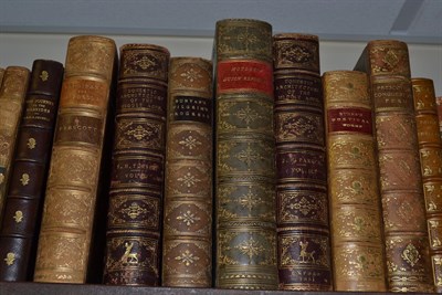 Lot 22 - Bindings An attractive collection of books, eighteenth century and later, all in leather...