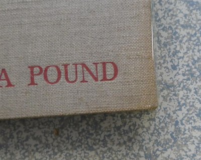 Lot 59 - Pound (Ezra) edit. A Draft of XXX Cantos by Ezra Pound, Paris: Hours Press, 1930, numbered...