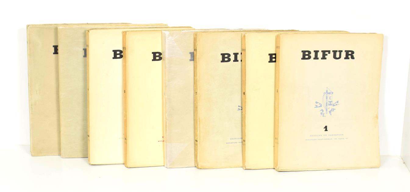 Lot 100 - Dessaignes (Georges Ribemont) edit. Bifur, Paris: Editions du Carrefour, 1929-31, eight...