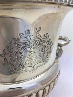 Lot 62 - A Pair of George III Silver Wine-Coolers, Collars and Liners, by Thomas and James Creswick,...