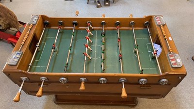Lot 284 - An Early 20th Century French Football Table, labelled R Wolff, 144cm by 85cm by 98cm
