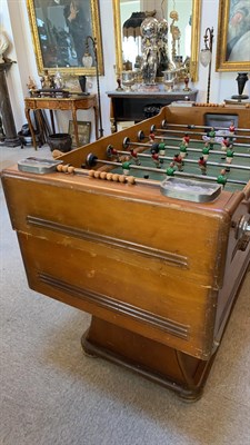 Lot 284 - An Early 20th Century French Football Table, labelled R Wolff, 144cm by 85cm by 98cm
