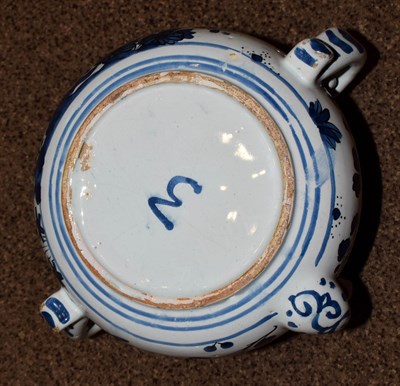 Lot 15 - An English Delft Posset Pot and Cover, probably London or Brislington, circa 1690, of baluster form
