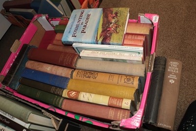 Lot 118 - ~ Country Pursuits A collection of assorted books and publications, including fox hunting,...