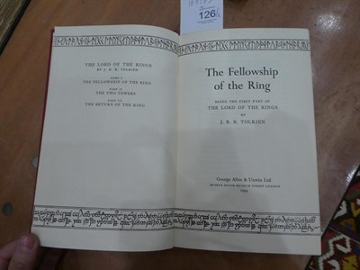 Lot 126 - ~ Tolkien (J.R.R.) The Fellowship of the Ring, George Allen & Unwin, Second Impression December...