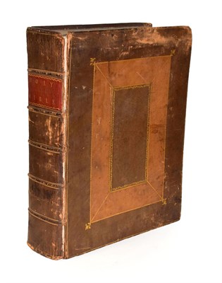 Lot 128 - ~ Holy Bible Holy Bible Containing the Old & New Testaments with a few select notes and embellished