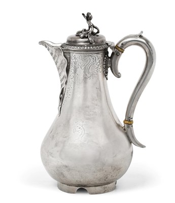 Lot 133 - ~ A George III Silver Hot-Water Jug, by John Parker and Edward Wakelin,  London, 1761, The...