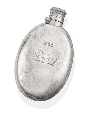 Lot 139 - ~ A Victorian Silver Spirit-Flask, by William Thomas Wright and Frederick Davies, London, 1871,...