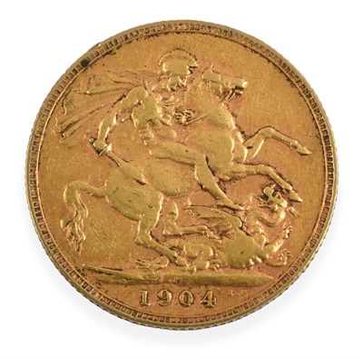Lot 153 - ~ An Edward VII Full Sovereign, dated 1904