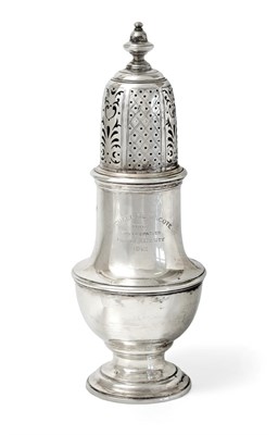 Lot 178 - ~ A George V Silver Caster, by The Goldsmiths and Silversmiths Co. Ltd., London, 1912, tapering and