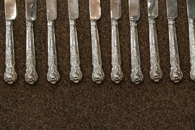 Lot 190 - ~ A Set of Twelve Pairs of Victorian Silver Fruit-Eaters, Probably by Thomas Sansom, Sheffield, Six