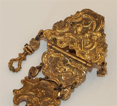 Lot 271 - ~ A Gilt Metal and Tortoiseshell Snuff Box, mid 18th century, of circular form, the hinged...