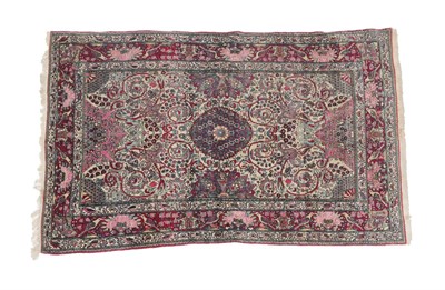 Lot 317 - Isfahan Rug Central Iran, circa 1920 The ivory field of scrolling vines centred by a roundel...