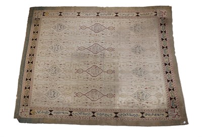 Lot 322 - Amritsar Carpet, 19th century The ivory field with an all over design of medallions enclosed by...