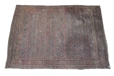 Lot 338 - ~ Feraghan Carpet West Iran, circa 1900 The deep indigo Herati field enclosed by terracotta borders