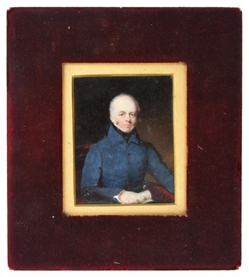 Lot 357 - ~ Circle of James William Childe (1778-1862) Portrait of Richard Edensor Heathcote, seated,...