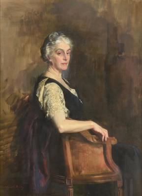 Lot 360 - ~ Sir Oswald Birley (1880-1952)  Portrait of Francis Pike nee Critchley of Salwick Hall,...