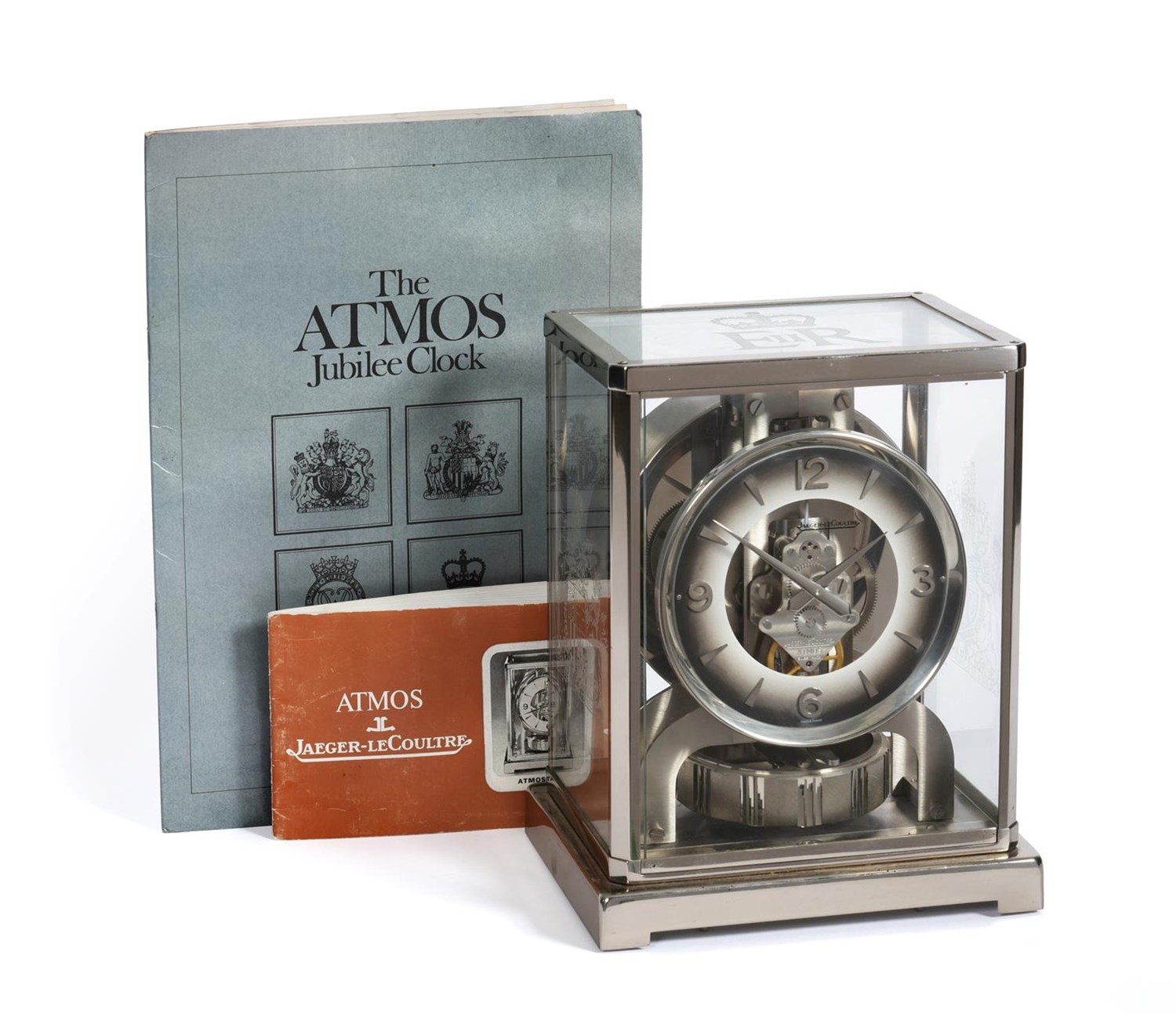 Lot 403 - A Limited Edition Atmos Clock to Celebrate Silver Jubilee of Her Majesty Queen Elizabeth II, signed