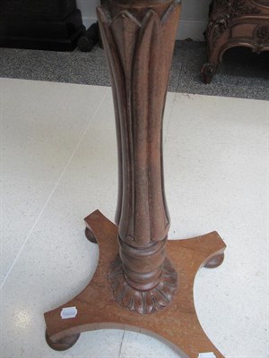 Lot 476 - An Early Victorian Rosewood Duet Stand, mid 19th century, with lyre shaped supports on an...