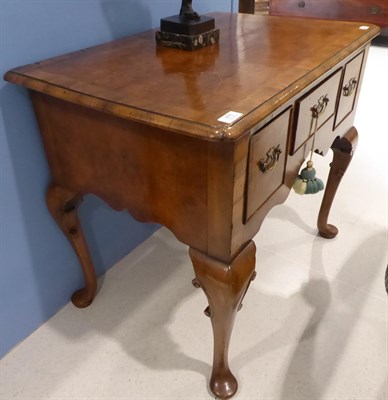 Lot 478 - A George II Walnut, Feather and Crossbanded Dressing Table, 2nd quarter 18th century, the...