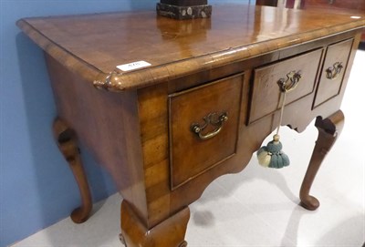 Lot 478 - A George II Walnut, Feather and Crossbanded Dressing Table, 2nd quarter 18th century, the...
