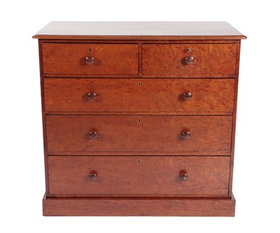 Lot 493 - <> A Victorian Mahogany Straight Front Chest of Drawers, circa 1870, the moulded top above two...