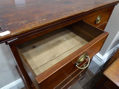 Lot 529 - A George III Mahogany and Pine-Sided Chest on Chest, early 19th century, the moulded top above...