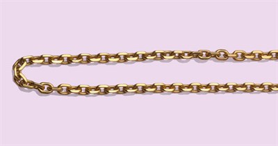 Lot 529 - An 18 Carat Gold Necklace, by Boucheron, of faceted belcher links, length 93.2 cm, cased