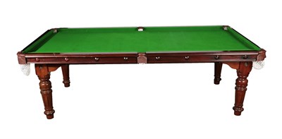 Lot 624 - A Riley Slate Bed Snooker/Dining Table, restored by Halsteads/Solina, the five removable leaves...