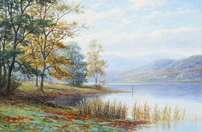 Lot 1069 - William Mellor (1851-1931) ''A bit of Rydal Water, Westmorland'' ''View in Easedale,...