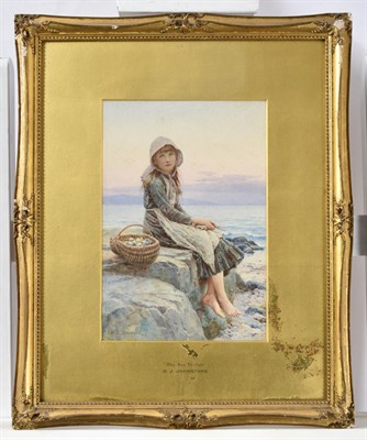 Lot 1074 - Henry James Johnstone (1835-1907) The Sea Urchin Signed, watercolour 25cm by 17cm  Provenance:...