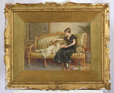 Lot 1078 - George Goodwin Kilburne RI, RBA (1839-1924) ''Tired Out'' Signed, watercolour, 26cm by 35cm...