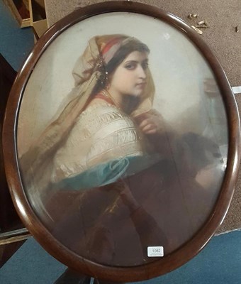Lot 1082 - Circle of Carl Haag (1820-1915) German  Portrait of an Orientalist beauty, head and shoulders,...