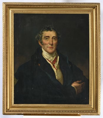 Lot 1085 - After Sir Thomas Lawrence (1769-1830) Portrait of the Duke of Wellington, half length Oil on...