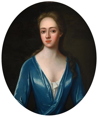 Lot 1088 - Circle of Michael Dahl (1653-1743) Portrait of an elegant lady, half length, wearing an...