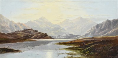 Lot 1096 - Charles Leslie (1835-1890) Lakeland landscapes Signed and dated 1877, oil on canvas, 29cm by...
