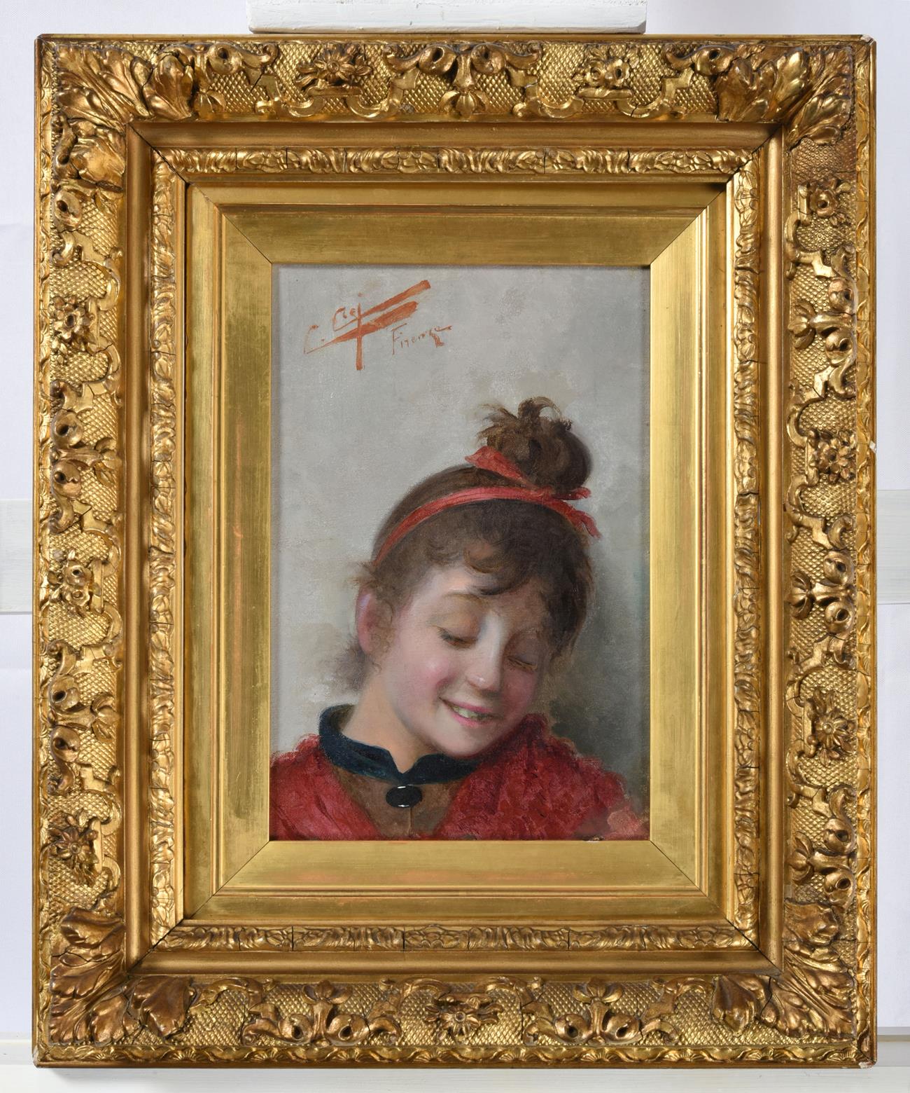 Lot 1106 - Cipriano Cei (1867-1922) Italian Portrait