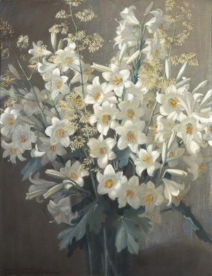 Lot 1124 - Frank Owen Salisbury (1874-1962) ''Madonna Lilies'' Signed and dated July 17th 1941, signed,...