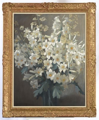 Lot 1124 - Frank Owen Salisbury (1874-1962) ''Madonna Lilies'' Signed and dated July 17th 1941, signed,...