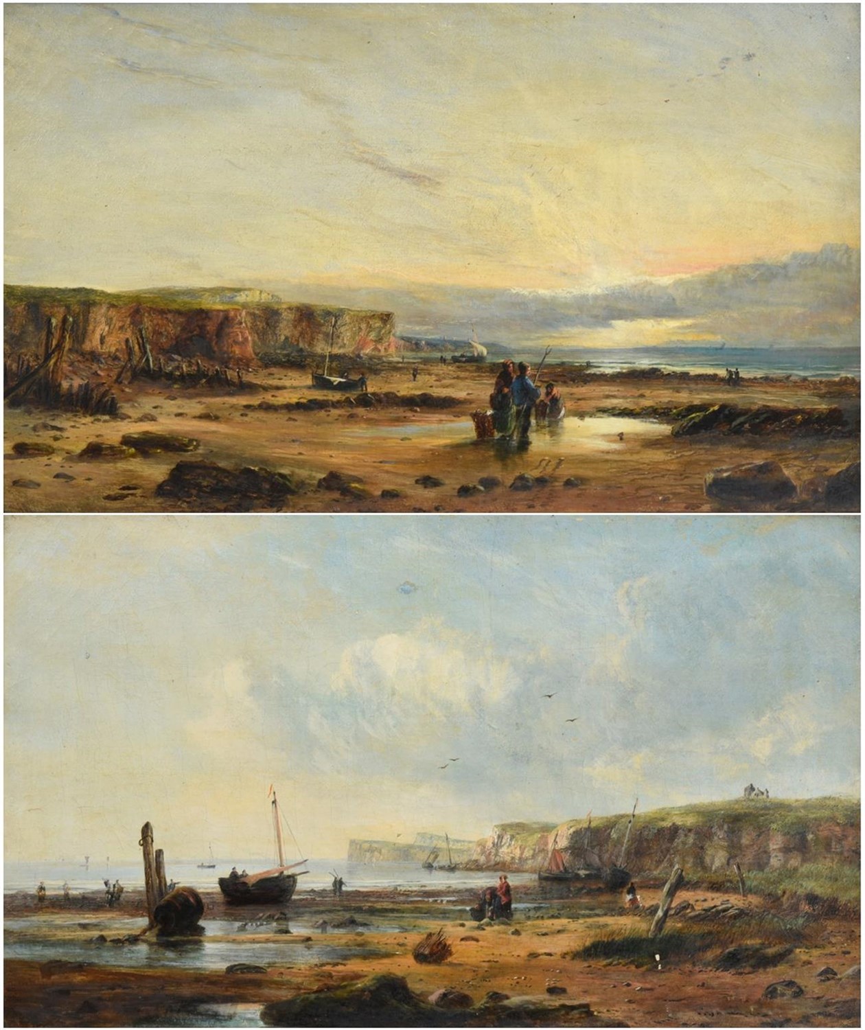 Lot 1132 - Harry Williams (fl.1854-1901) ''On the Irish Coast'' ''Near Londonderry'' One signed, each...