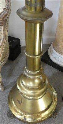 Lot 38 - A 20th Century Brass Eagle Lectern, the cast eagle with pierced bookrest across it's wings,...