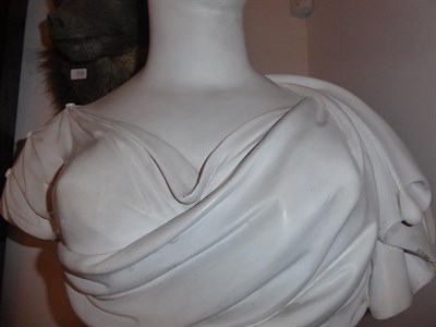 Lot 56 - A Regency Plaster Bust of Charlotte Augusta, Princess of Wales, 1796-1817, by F Hardenberg,...