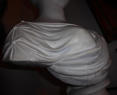 Lot 56 - A Regency Plaster Bust of Charlotte Augusta, Princess of Wales, 1796-1817, by F Hardenberg,...