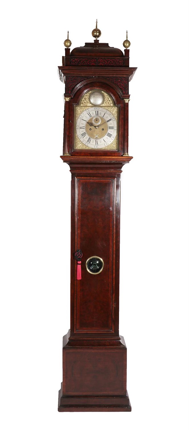 Lot 79 - A Burr Walnut Eight Day Longcase Clock,