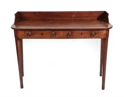 Lot 125 - A Regency Mahogany, Crossbanded and Boxwood Strung Serving Table, early 19th century, with...