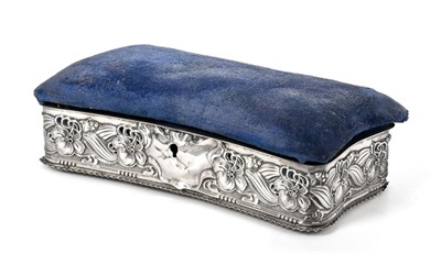 Lot 127 - An Edward VII Silver-Mounted Jewellery-Box Pin-Cushion, by Horton and Allday, Birmingham, 1905,...
